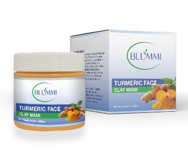 Turmeric face clay mask